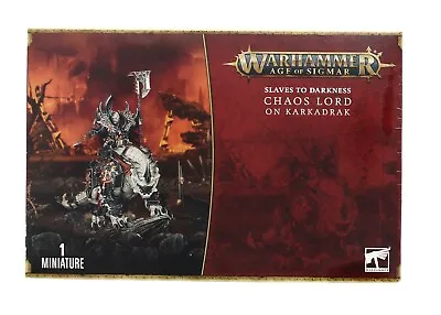 Warhammer Age Of Sigmar Slaves To Darkness Chaos Lord On Karkadrak Miniature • $39.99