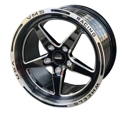 2x VMS V Star Rim Wheel Polished Lip 17x10 5x115 +30 ET 6.7” BS For 06 21 Dodge • $1010.50