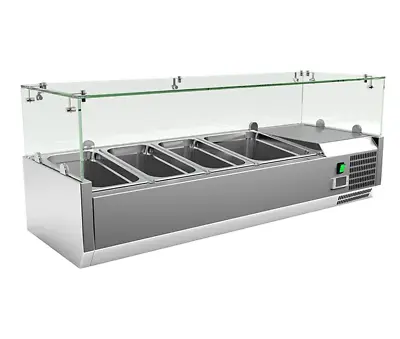 Refrigerated Pizza Saladette Topper Servery Prep Fridge Display Topping Unit  • £370