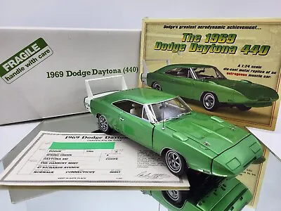 Danbury Mint 1969 Dodge Daytona 440 **very Rare/pristine/title/brochure/box Kept • $345