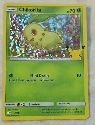 Chikorita 2/25 McDonalds Holo Pokemon Card NM • $3.29