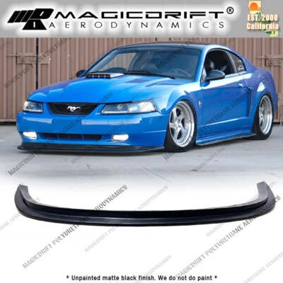 $73 • Buy For New Edge 99-04 Ford Mustang MDA Style Front Chin Spoiler Bumper Lip Cobra