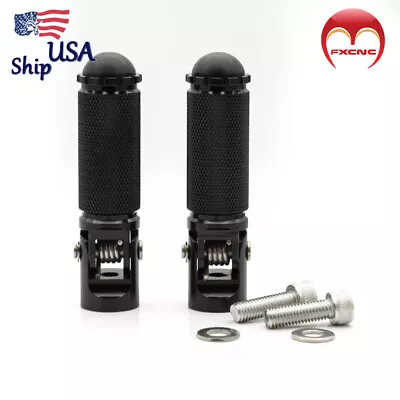 CNC Rearset Footpeg Foot Pegs Set Aluminum Footrests Pedal Motorcycle Universal • $17.09