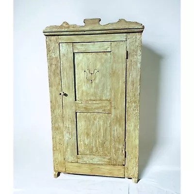 Antique Primitive Green Cupboard Cabinet Pantry • $595