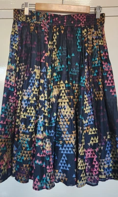$50 • Buy Gorman Moving Mountains Shirred Wait Midi Skirt Cotton 