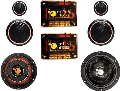 Critical Mass 5.25'' 3-way Best Component Sq Jl Speaker Audio Focal Morel Alpine • $34