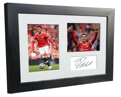 Signed Cristiano Ronaldo Manchester United Autograph Photograph Picture Frame • $31.11