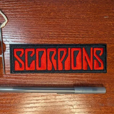 Scorpions Patch Hard Rock Band Heavy Metal Music Embroidered Iron On 1.25x.5  • $5