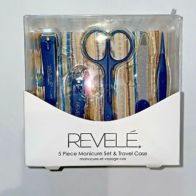 REVELE 5-Piece Manicure Set And Travel Case NIB • $12.99