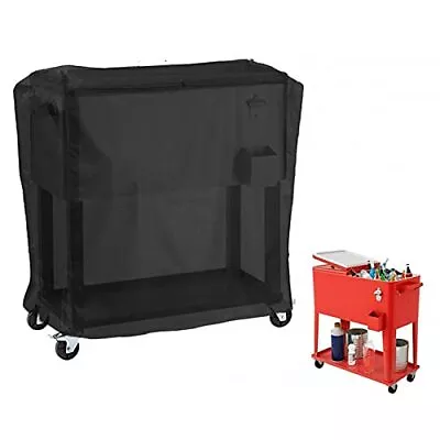 Cooler Cart Cover - Waterproof Fits Most 80 QT Rolling Coolers Black • $14.60