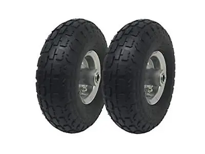 2 Count “ 10  Pneumatic Air Filled Hand Truck / All Purpose Utility Tires On Whe • $37.94