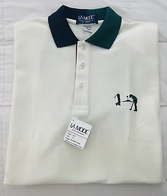 La Mode Polo Shirt Mens Medium Vintage USA Golf - All Nippon Airways NWT • $18