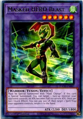 Masked HERO Blast TOCH-EN047 Yu-Gi-Oh! Card Mint 1st Edition • $0.99