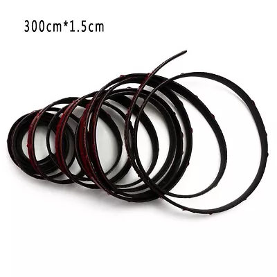 With Tape Rubber Seal Strip Waterproof 3Meter*1.5cm EPDM Soundproof New • $12.41