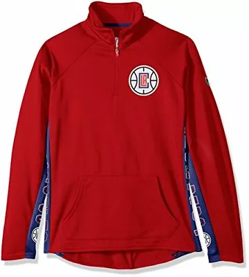 Hands High NBA Los Angeles Clippers MVP 1/4 Zip Pullover Women's Large Red • $14.99