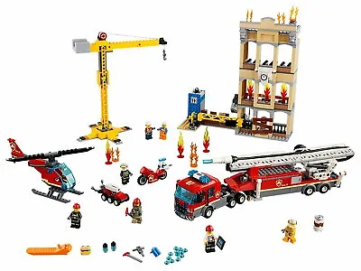 $319.90 • Buy LEGO 60216 City Downtown Fire Brigade Join Excitement With Fire Rescue Heroes