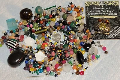H781 Mixed Lot Of Glass Beads. Will Combine To Save On Shipping  • $2.99