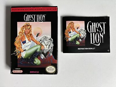 Ghost Lion Nintendo NES Box And Manual - No Game - RARE • $149.99