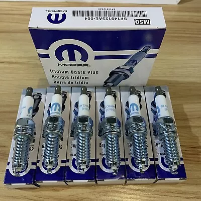 6PCS OEM MOPAR SP149125AE Iridium Spark Plugs For 2011-2021 Dodge Jeep 3.6L • $24.69