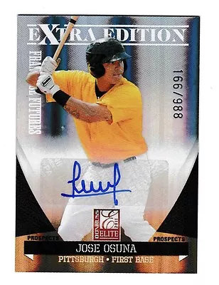 2011 Donruss Jose Osuna Extra Edition Rookie Signed Auto #166/988 Card Nr/Mt/Mt • $39.95