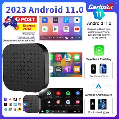 Carlinkit Wireless Carplay AI Box Android Auto Adapter Converter W/Netflix YouTu • $85.49