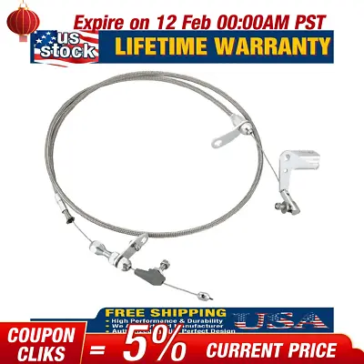 727 Stainless Braided Kickdown Cable Detent Mopar Transmission For Chrysler • $23.36