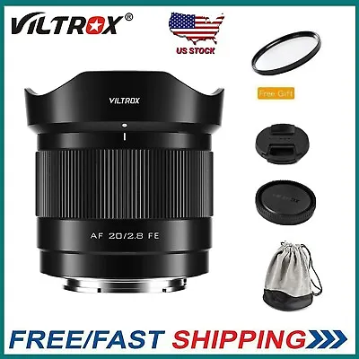 VILTROX 20mm F2.8 Auto Focus STM Full Frame Prime Lens For Sony E-Mount Cameras • $148