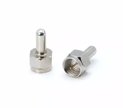 F-Type 75 Ohm Terminator RF Port End Caps Install - Voltage Blocking - 100 Pack • $99.97