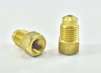 3/16  METRIC Tube Adaptor 3/8-24 Threads(Fem) -10mx1 Bubble Flare (Male) 2pcs • $10.25