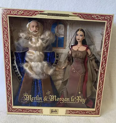 Merlin And Morgan Le Fay 2000 Barbie & Ken Doll Magic & Mystery NRFB 27287 • $129.99