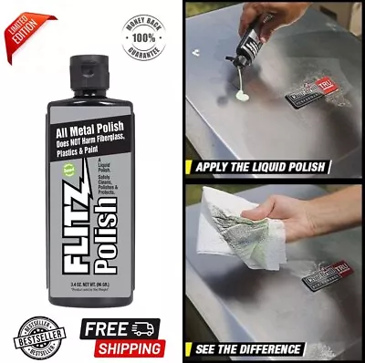 Flitz Multi-Purpose Polish And Cleaner Liquid For  Metal Plastic  Fiberglass... • $11.99