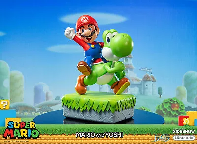First4Figures ** Super Mario ** Mario & Yoshi **  LARGE Resin Statue ** NEW ** • £344.99