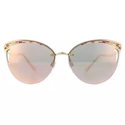 Bvlgari Sunglasses BV6110 20144Z Pink Gold Rose Gold Mirror • $334.40