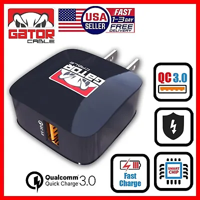 USB 3.0 Wall Home Charger Adapter Power Plug-In Qualcomm Fast Quick Charge 18W • $7.75