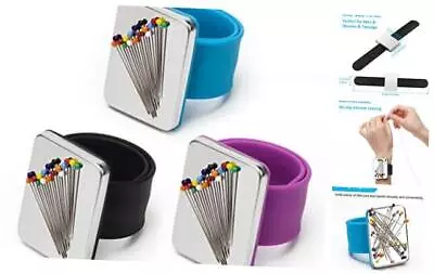  3 PCS Magnetic Pin Holder Wrist Band Magnetic Wrist Sewing Pincushion With  • $19.05