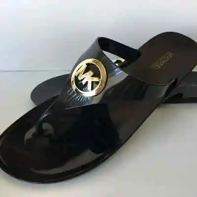 NIB Michael Kors Lillie Jelly Thong Flip Flop Sandals Size 8 & 11 • $64.99