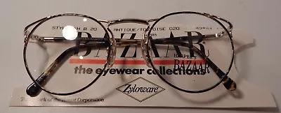 Vintage HARPER'S BAZAAR H.B. 20 Ant. Tortoise 49/21 Italy Eyeglass Frame NOS • $9.99