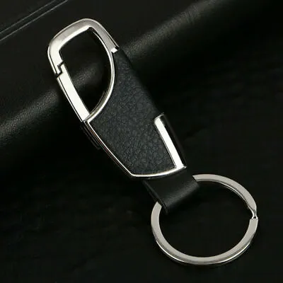 Men's Fashion Creative Metal Leather Car Keyring Keychain Key Chain Ring Keyfob • $1.90