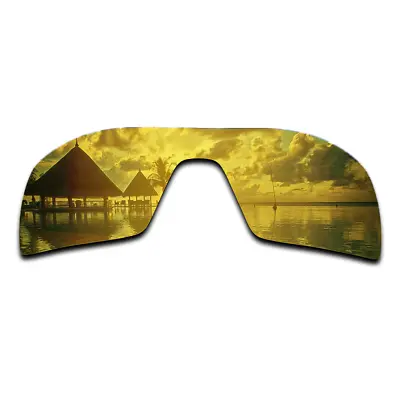 $9.88 • Buy Polarized Copper Gold Mirrored Replacement Lenses For-Oakley Oil Rig Sunglasses
