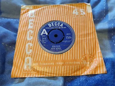 Dave Berry - Stranger Decca F12579 Rare Uk Demo Copy Vgc • £9.99