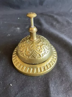 Antique Vintage Art Deco Brass Hotel Desk Service Bell. • $19.95