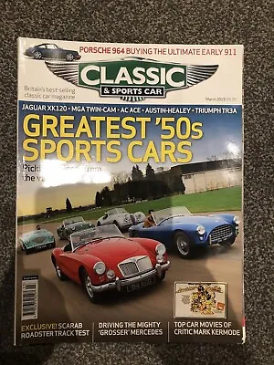 £2.99 • Buy Classic And Sportscar Magazine March 2019 - Porsche 964, Grosser Mercedes