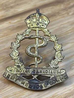 Vintage Royal Canadian Army Medical Corps Badge Cap KG JD • $4.99