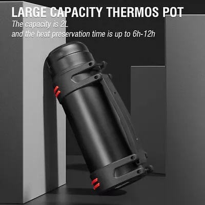 2L Travel Mug Insulated Bottle Thermos Stainless Steel Cup Flask Thermal Water • $25.59