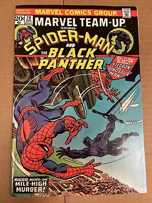 Marvel Team-Up #20 Featuring Spider-Man And The Black Panther 1974 9.0 • $12.99