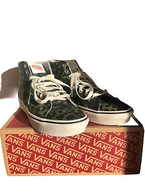 Vans Shoes Sk8-hi Green  Skateboard Sk8 Hi Shoe Skate High New With Box • $75