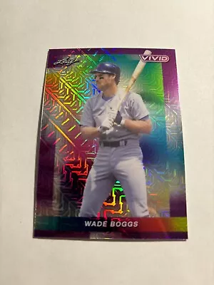 Wade Boggs Refractor Card Numbered 1/2 2023 Leaf Vivid • $0.99