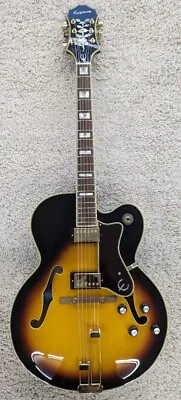 Epiphone Broadway Electric Guitar In Vintage Sunburst With Deluxe Gig Bag • $999