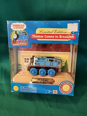 2003 Limited Edition Thomas Comes To Breakfast Wooden Railway Train • $80