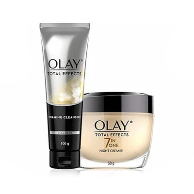 $92.66 • Buy SET 2 [OLAY]  Total Effects 7 In One Night Cream + Face Cleanser Normal Skin